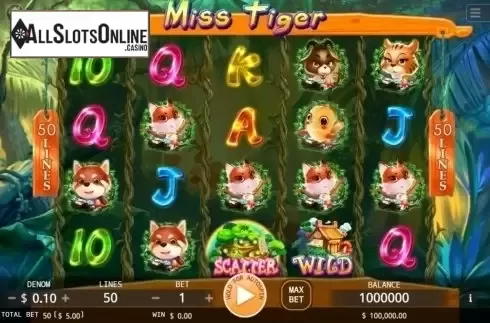 Reel Screen. Miss Tiger from KA Gaming