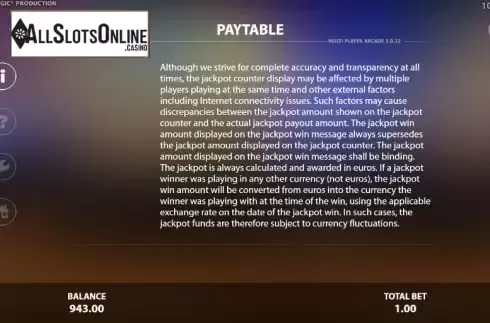 Paytable 2