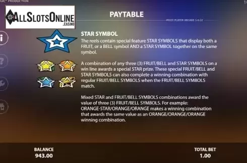 Paytable 3