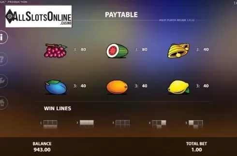 Paytable 6