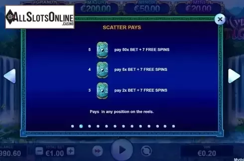Game Features screen
