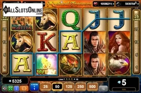 Win screen 3. Mythical Treasure from EGT
