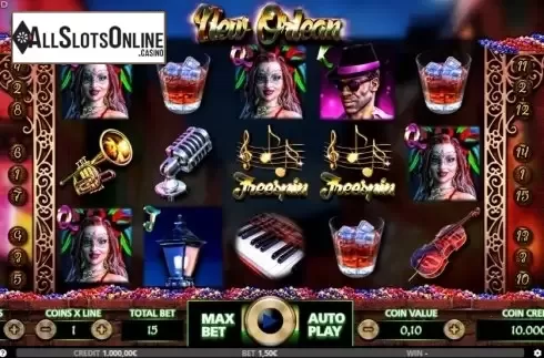 Reel screen. New Orlean from Capecod Gaming