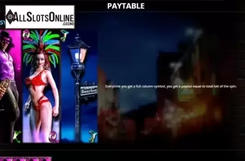 Paytable 2. New Orlean from Capecod Gaming