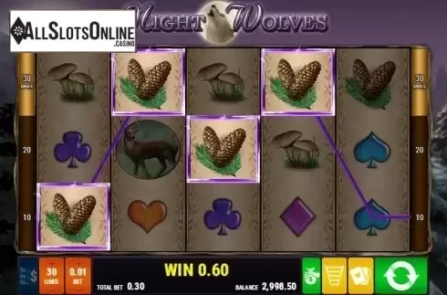 Screen 2. Night Wolves from Gamomat
