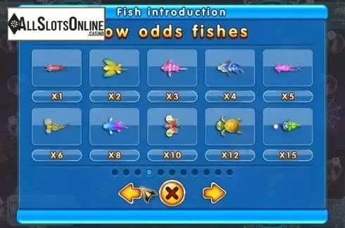 Paytable 4. Ocean Lord from Dragoon Soft