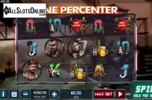 Reel screen. One Percenter from XIN Gaming