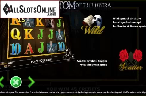 Features 1. Phantom of Opera from Fils Game