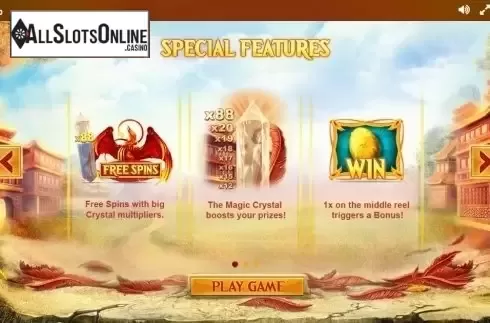 Paytable 1. Phoenix (Red Tiger) from Red Tiger