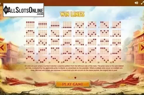 Paytable 3. Phoenix (Red Tiger) from Red Tiger