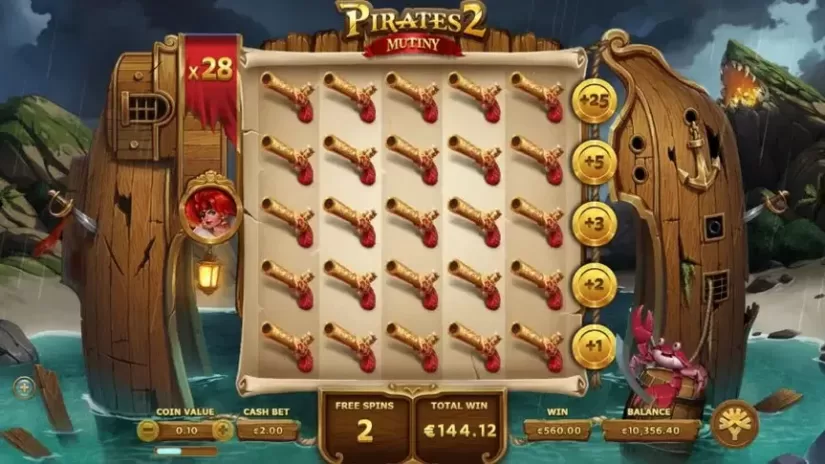 Pirates 2 Mutiny slot screenshot 5