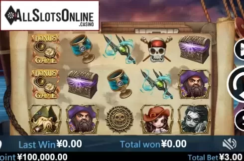 Reel screen. Pirates (Virtual Tech) from Virtual Tech