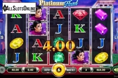 Win Screen 1. Platinum Heart from SlotVision
