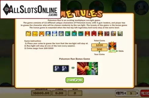 Rules. Pokemon Run from Vela Gaming