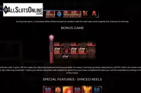 Bonus game screen