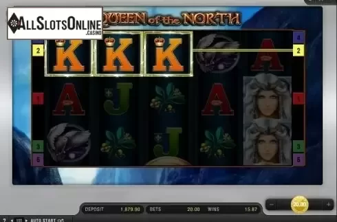 Screen 2. Queen Of The North from Bally Wulff