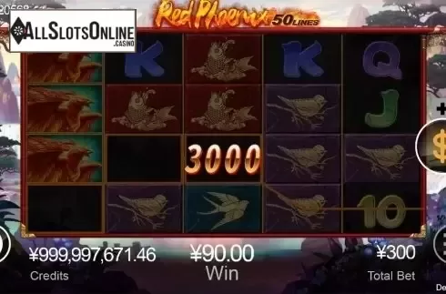 Win Screen. Red Phoenix from CQ9Gaming