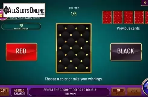 Gamble Double Up Risk Game Screen