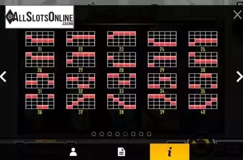 Paylines screen 2