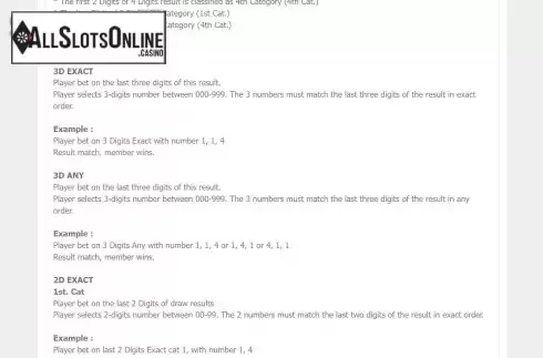 Game Rules screen 3