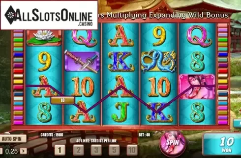 Win Screen 1. Samurai Princess from Lightning Box