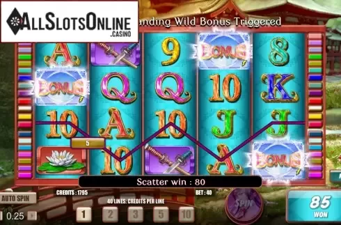 Win Screen 2. Samurai Princess from Lightning Box