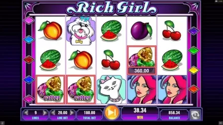 She's a Rich Girl slot screenshot 2