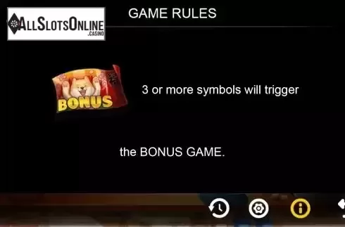 Bonus symbol screen