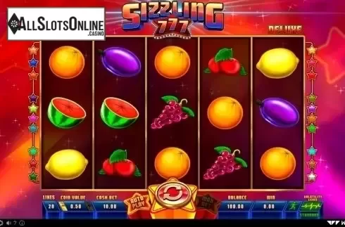 Main game. Sizzling 777 Deluxe from Wazdan