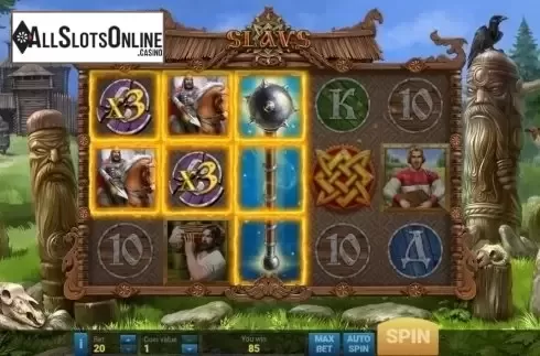 Win Screen. Slavs from Evoplay Entertainment