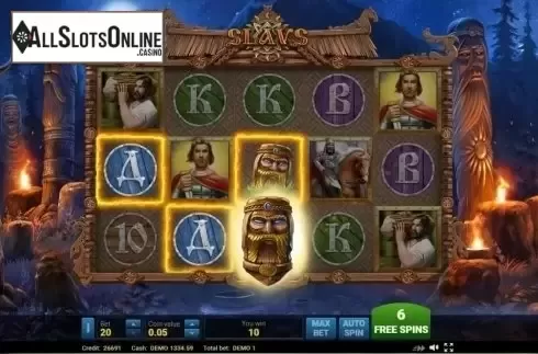 Free Spins Win. Slavs from Evoplay Entertainment