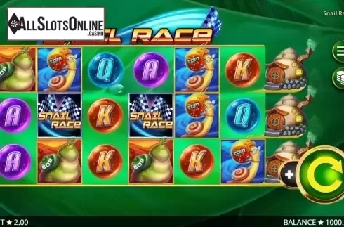 Reel Screen. Snail Race from Booming Games