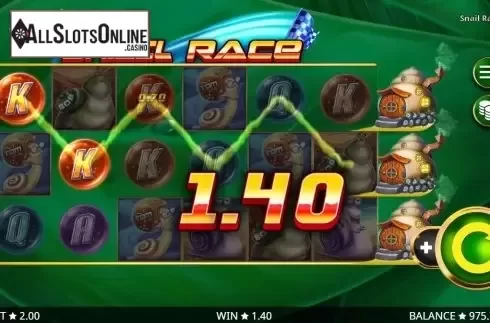 Win Screen 4. Snail Race from Booming Games