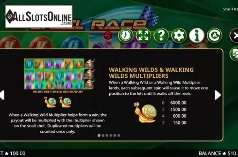 Features 1. Snail Race from Booming Games