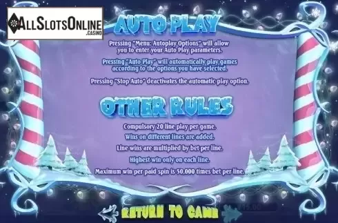 Rules. Snowmania from RTG