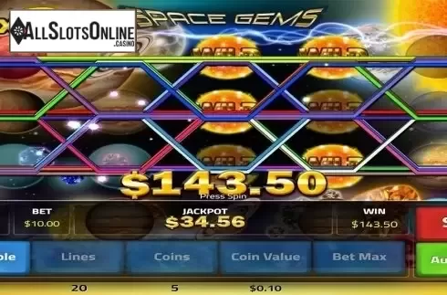Win screen. Space Gems (Concept Gaming) from Concept Gaming