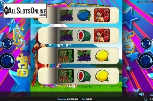 Game Screen 2. Super Graphics Upside-Down Pull Tab from Realistic