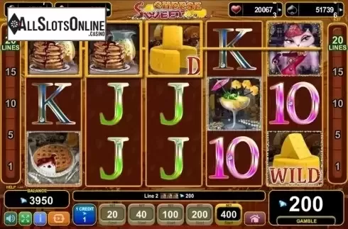 Win screen. Sweet Cheese from EGT