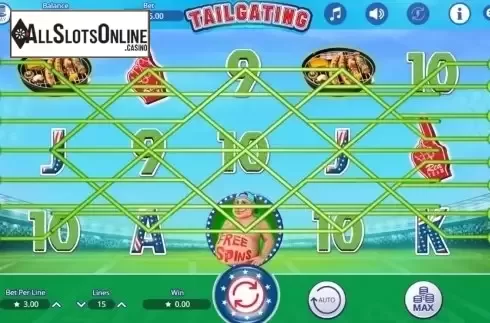 Game Workflow screen (Betway). Tailgating from Booming Games