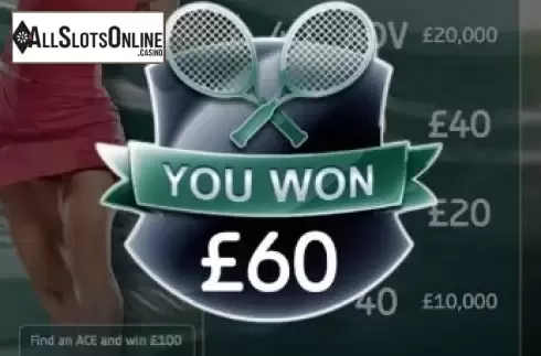 Win Screen. Tennis from gamevy