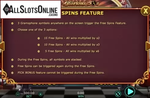 The Glorious 50s. The Glorious 50s from 888 Gaming