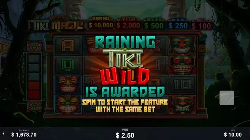 Tiki Magic slot screenshot 3