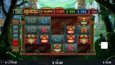 Tiki Magic slot screenshot 2