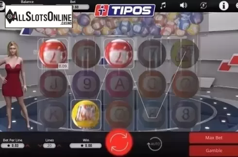 Win Screen. Tipos from Booming Games