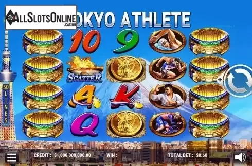 Reel Screen. Tokyo Athlete from Slot Factory