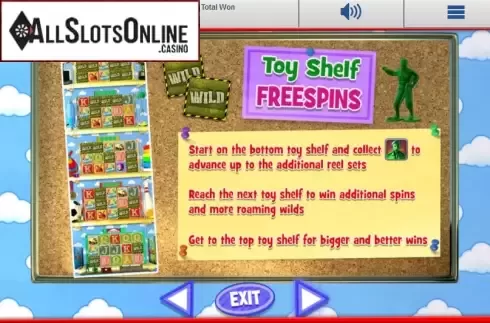 Paytable 3. Toy Factory from Blueprint