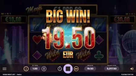 Vegas Night Life slot screenshot 2