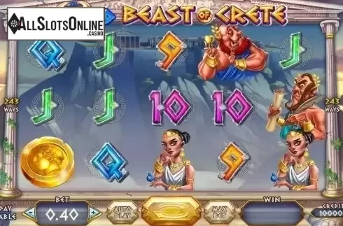 Reel Screen. Wild Beast of Crete from Felix Gaming