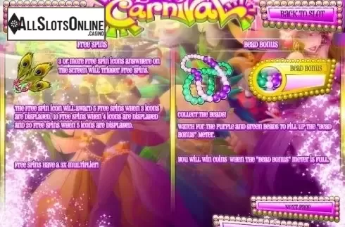 Screen4. Wild Carnival from Rival Gaming