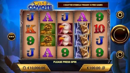 Wild Coyote slot screenshot 1